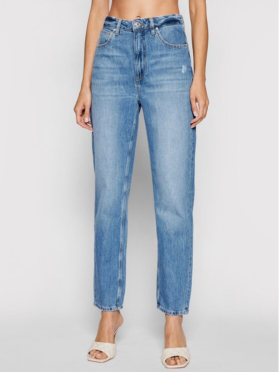 Guess Jeans Mom W1YA21 D3Y0G Blu Mom Fit | Modivo.it