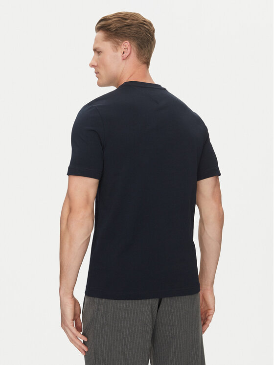Tommy Hilfiger Tommy Hilfiger T-Shirt Multi Flags MW0MW38616 Granatowy Regular Fit
