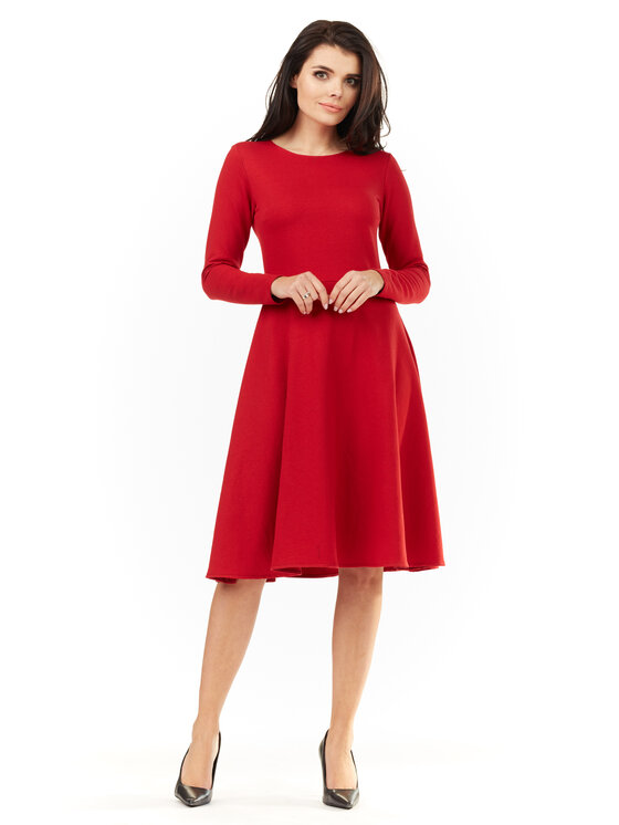 Awama Awama Vestito da giorno L060 Rosso Basic Fit