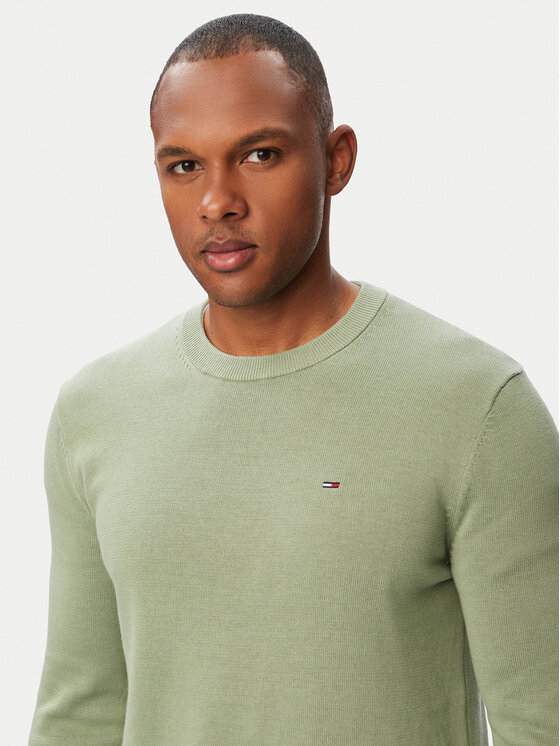 Tommy Jeans Tommy Jeans Pullover Essential DM0DM22853 Grün Slim Fit