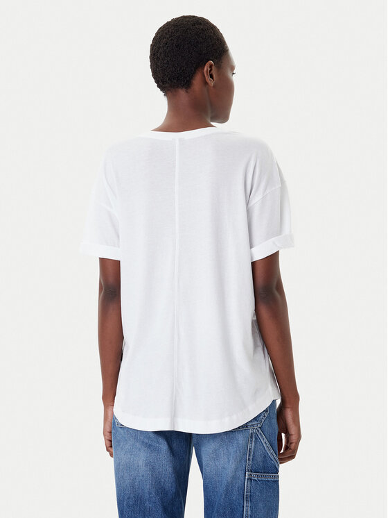 G-Star Raw G-Star Raw T-shirt Rolled Up D24524-4107 Bijela Loose Fit