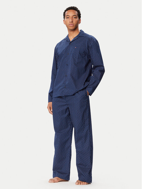 Tommy Hilfiger Tommy Hilfiger Πιτζάμα UM0UM04026 Σκούρο μπλε Relaxed Fit