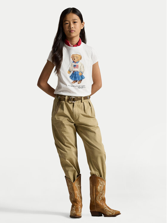 Polo Ralph Lauren Polo Ralph Lauren T-Shirt 313A98403001 Bílá Regular Fit