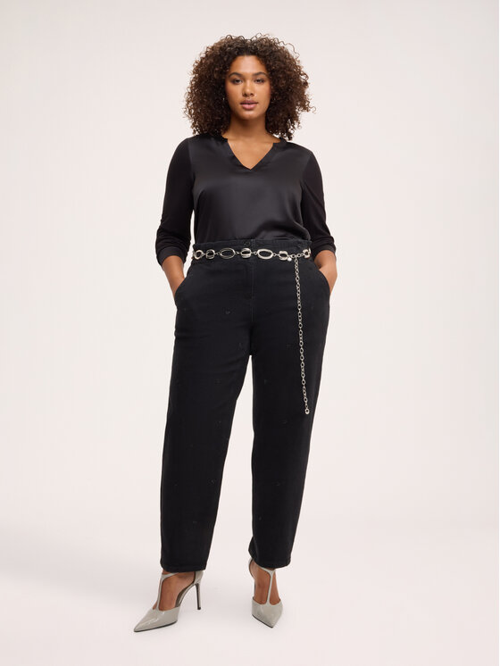 Fiorella Rubino Fiorella Rubino T-shirt G0CVL009266N033 Nero Regular Fit