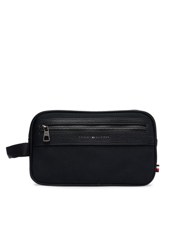 Tommy Hilfiger Geantă pentru cosmetice Th Repreve Washbag AM0AM14514 Negru