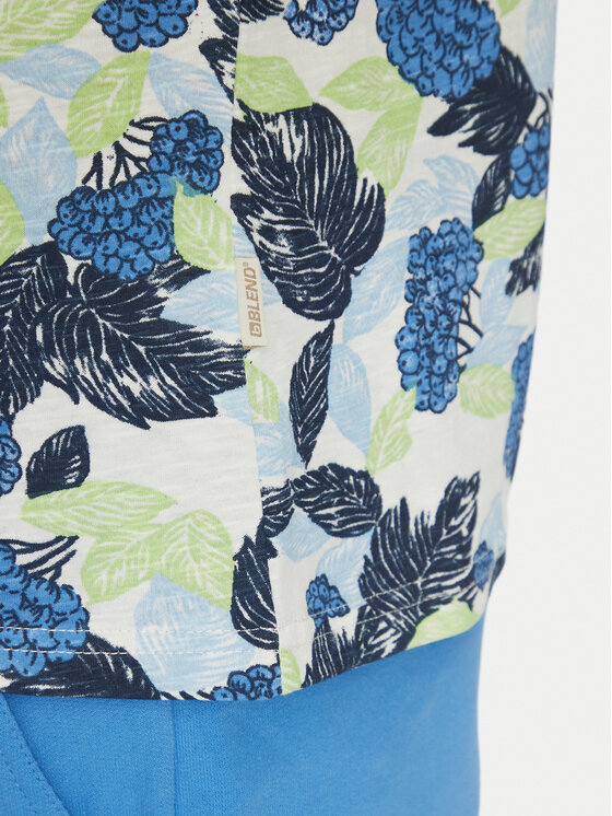 Blend Blend Tričko 20717778 Modrá Regular Fit