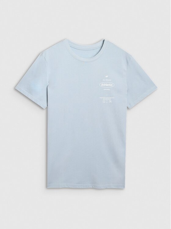 4F 4F T-Shirt 4FRSS25TTSHM2688-34S Modrá Regular Fit