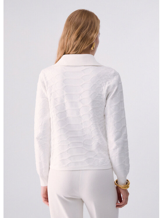Liu Jo Liu Jo Felpa TF6229MS49I10701 Bianco Regular Fit