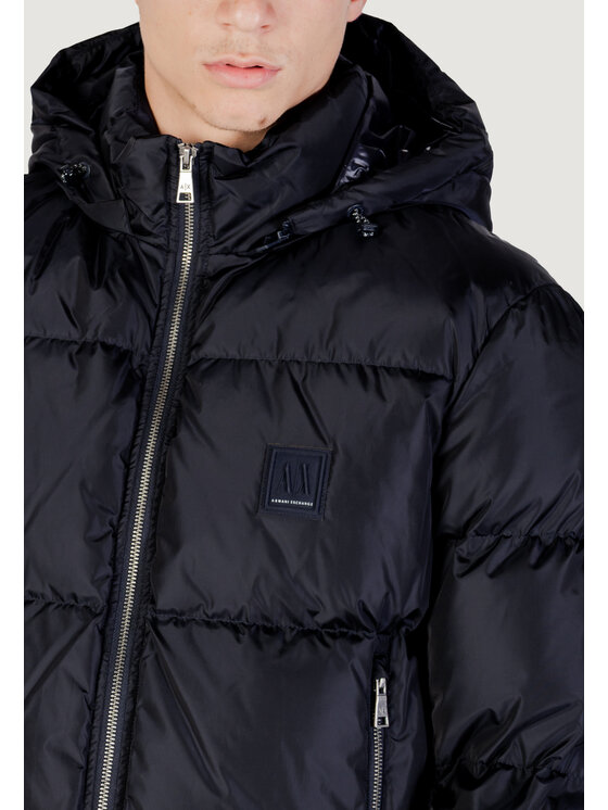 Armani Exchange Armani Exchange Kurtka puchowa DOWN JACKET Niebieski Casual Fit