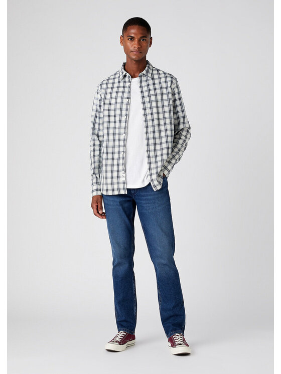 Wrangler Wrangler Jeansy GREENSBORO Niebieski Regular Fit