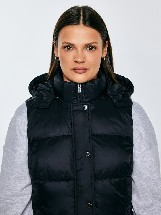 BIG STAR BIG STAR Kamizelka PIXANA Czarny Basic Fit
