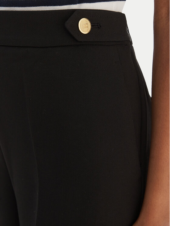 Tommy Hilfiger Tommy Hilfiger Pantaloni di tessuto WW0WW47799 Nero Straight Fit