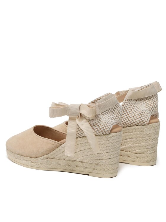 Manebi Manebi Espadryle Low Wedge Espadrilles M 1.1 WL Beżowy