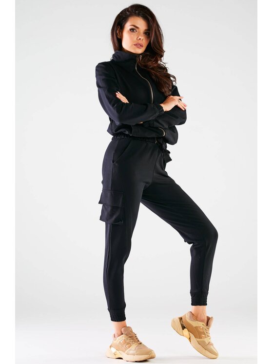 Infinite You Infinite You Bluza M246 Czarny Basic Fit