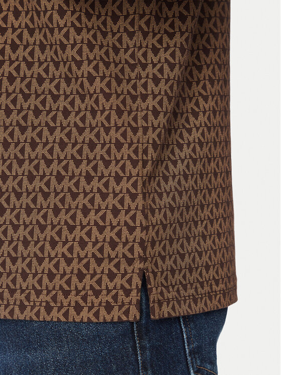 MICHAEL Michael Kors MICHAEL Michael Kors Pólóing CS650V848T Sötétbarna Regular Fit