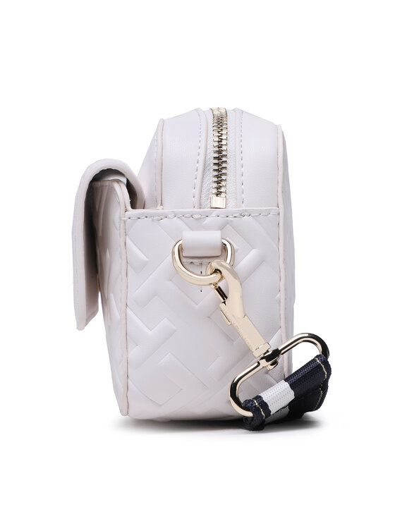 Tommy Hilfiger Tommy Hilfiger Τσάντα Iconic Tommy Camera Bag Mono AW0AW14757 Λευκό