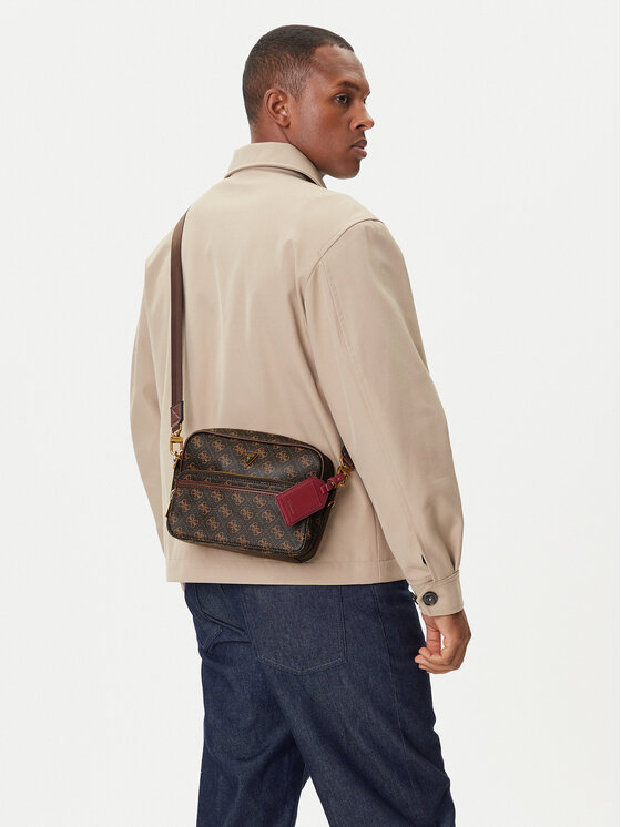 Guess Guess Мъжка чантичка HMMILO P5422 Кафяв