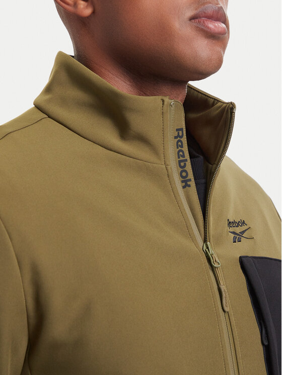 Reebok Reebok Kurtka softshell RCC00096 Zielony ciemny Regular Fit