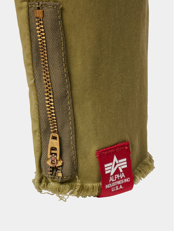 Alpha Industries Alpha Industries Hlače Cargo 108022 Zelena Slim Fit