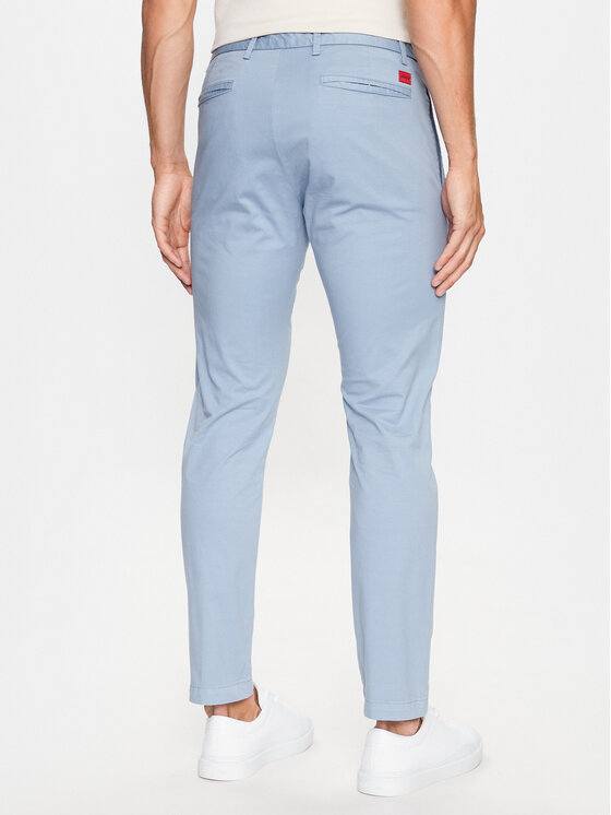HUGO Hugo Spodnie materiałowe 50468314 Niebieski Slim Fit