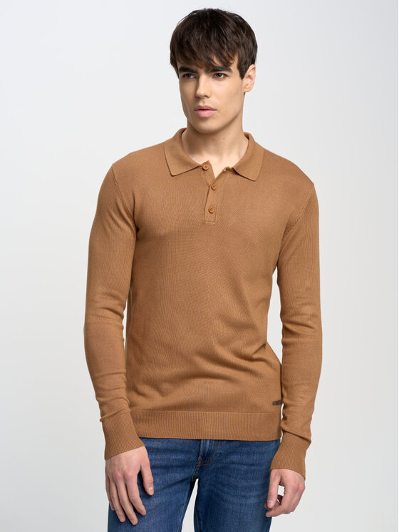 Sweter, rozmiar M, Brązowy, bradson/802