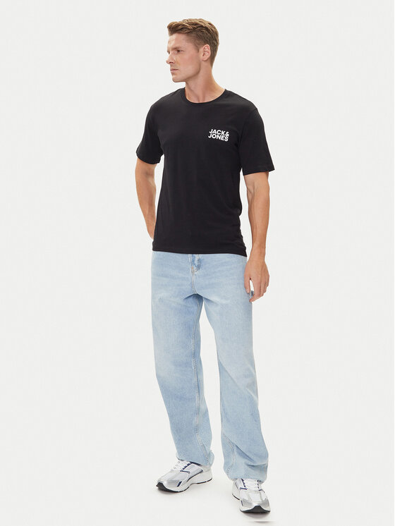 Jack & Jones Jack & Jones Komplet t-shirtów Corp Logo 12191762 Czarny Slim Fit