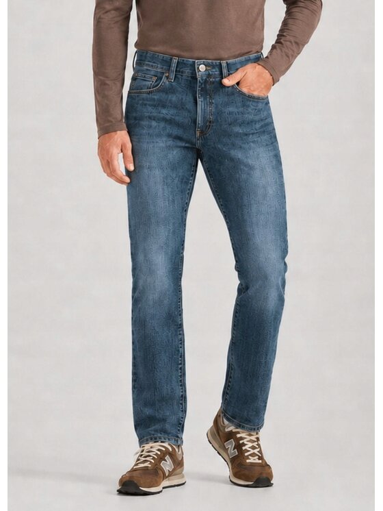 Lee Lee Jeansy Straight Fit XM Extreme Motion MVP Niebieski Tapered Fit