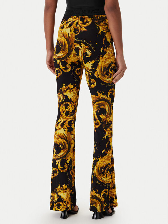 Versace Jeans Couture Versace Jeans Couture Leggings 80HAC107 JS533 Fekete Flare Fit