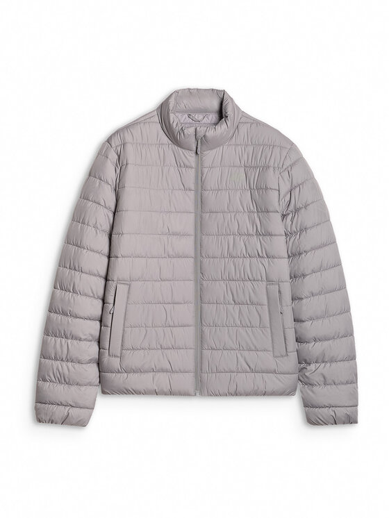 4F 4F Kurtka puchowa MIDSHOP TEXTILE Szary Regular Fit