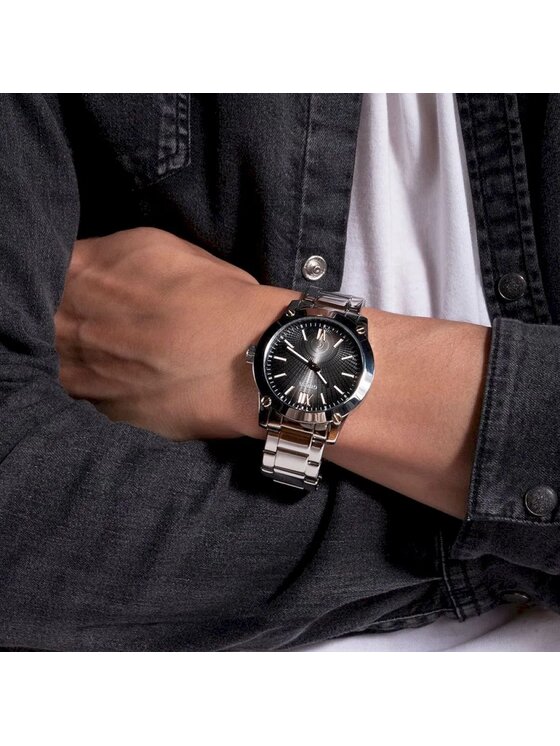Guess Guess Hodinky GW0574G Stříbrná