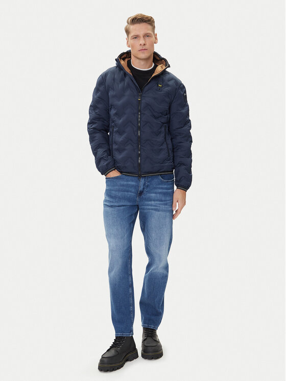 Blauer Blauer Pernata jakna 25WBLUC03233 Tamnoplava Regular Fit