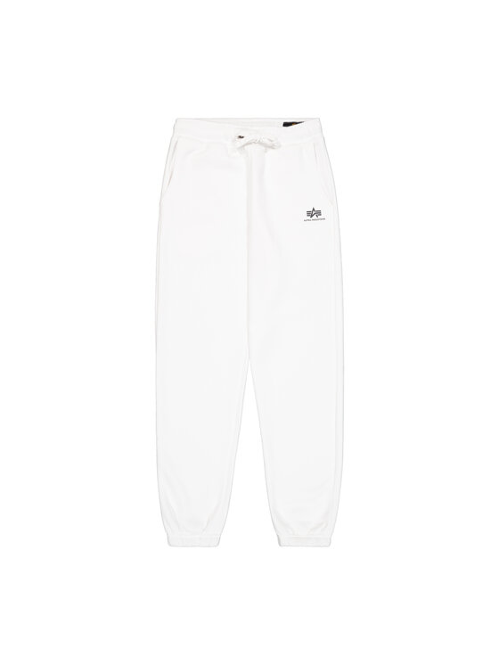 Alpha Industries Alpha Industries Joggery Basic Small Logo II Jogger Biały Regular Fit