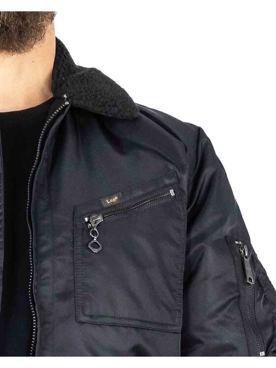 Lee Lee Giacca di transizione FLIGHT JACKET Nero Regular Fit