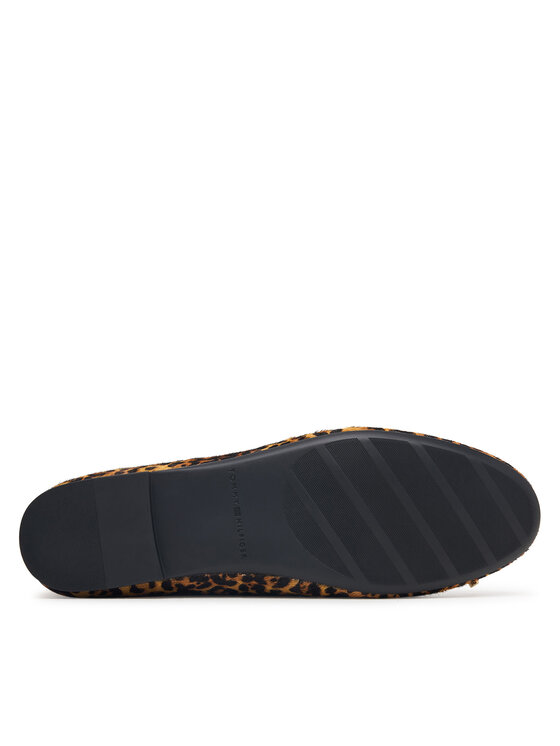 Tommy Hilfiger Tommy Hilfiger Ballerinas Th Charm Cheetah Ballerina FW0FW09682 Braun