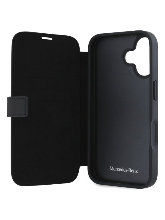 Mercedes-Benz Mercedes-Benz Etui na telefon Leather Wood Imitation Czarny