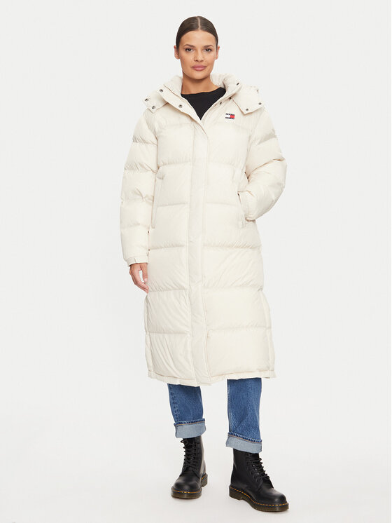 Tommy Jeans Giubbotto piumino Alaska DW0DW18860 Beige Regular Fit, taglia : L