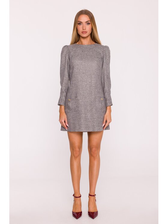 Made of Emotion Made of Emotion Sukienka wieczorowa M870 Czarny Modern Slim Fit
