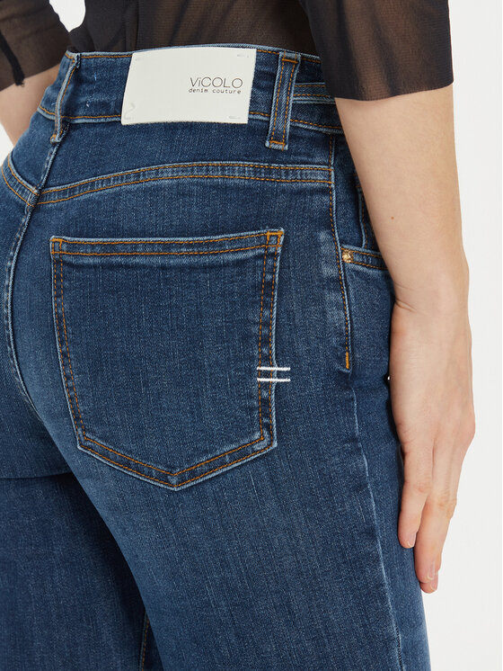 ViCOLO ViCOLO Jeansy DS0008 Granatowy Regular Fit