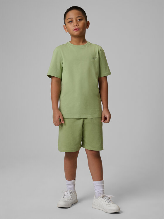 4F 4F Szorty sportowe BASIC+ Turkusowy Regular Fit