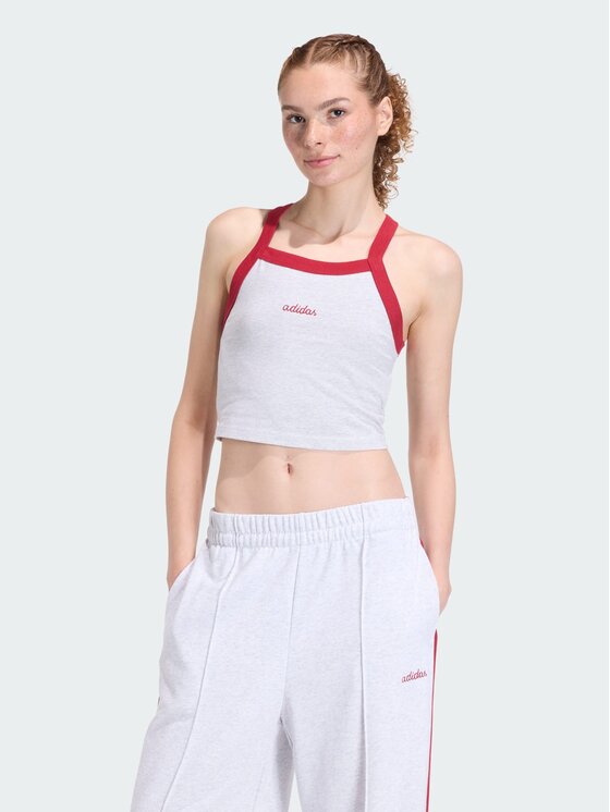 adidas adidas Top 158661 Szary Slim Fit