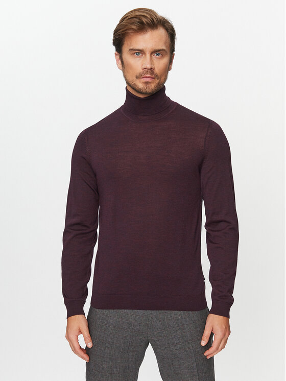 Boss Boss Rolák Musso-P DARK RED Červená Regular Fit