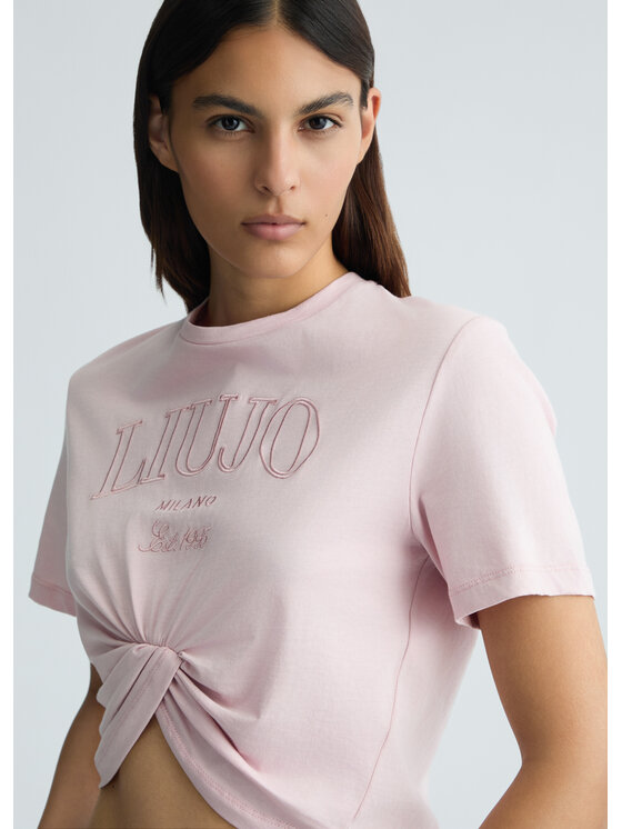 Liu Jo Liu Jo T-shirt WA5001JS923M9448 Rosa Regular Fit