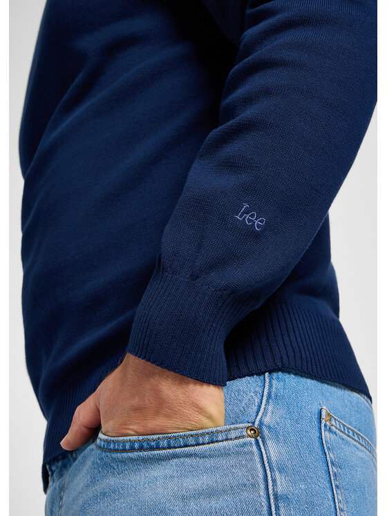 Lee Lee Sweter RAGLAN SWEATER 112355671 Granatowy Regular Fit