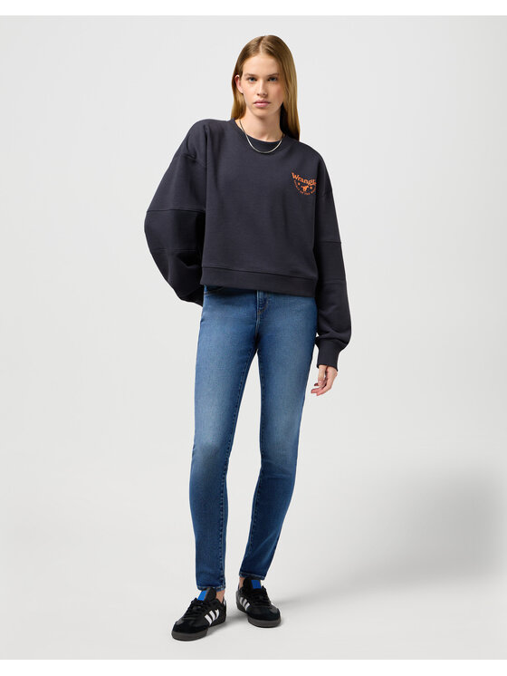 Wrangler Wrangler Spodnie materiałowe SKINNY Niebieski Skinny Fit