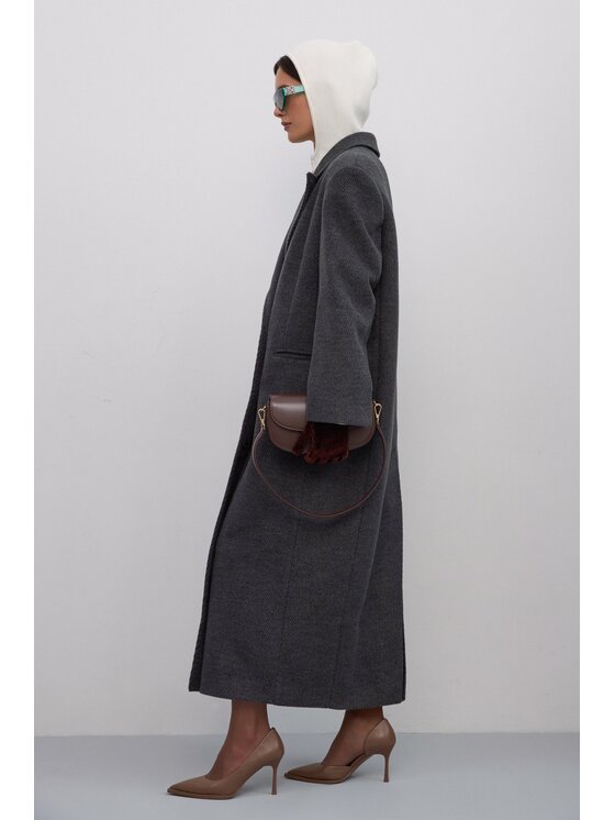 Estro Estro Cappotto ER00117897 Grigio Loose Fit