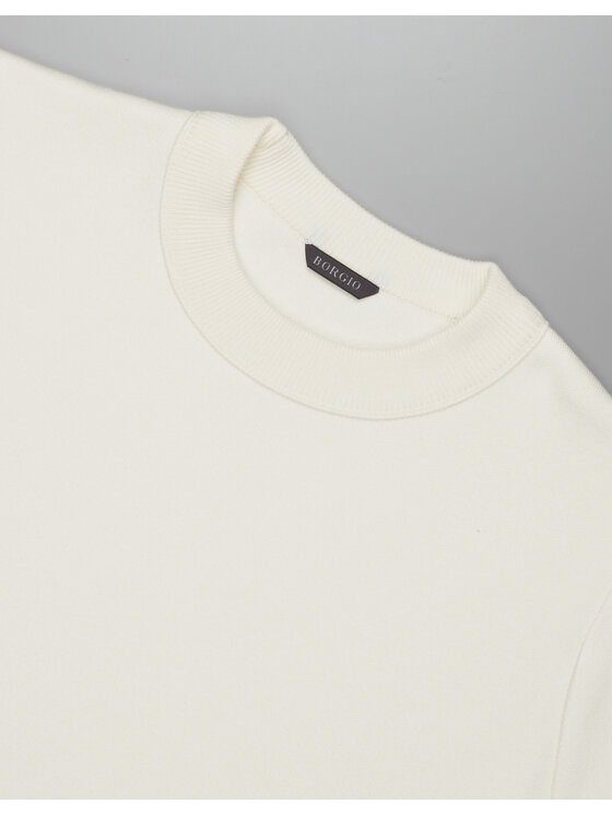 Borgio Borgio Sweter dugenta_e Écru Classic Fit