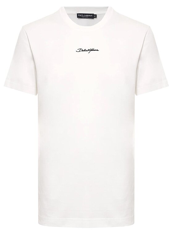Dolce&Gabbana Dolce&Gabbana T-Shirt G8RN8Z G7NUB Biały Regular Fit