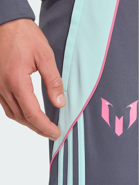 adidas adidas Spodnie dresowe Messi Szary Regular Fit