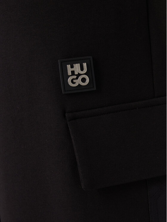 HUGO HUGO Donji dio trenerke Danovopan 50546376 Crna Relaxed Fit