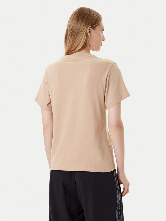 adidas adidas T-Shirt Slide Graphic JZ1037 Beżowy Regular Fit